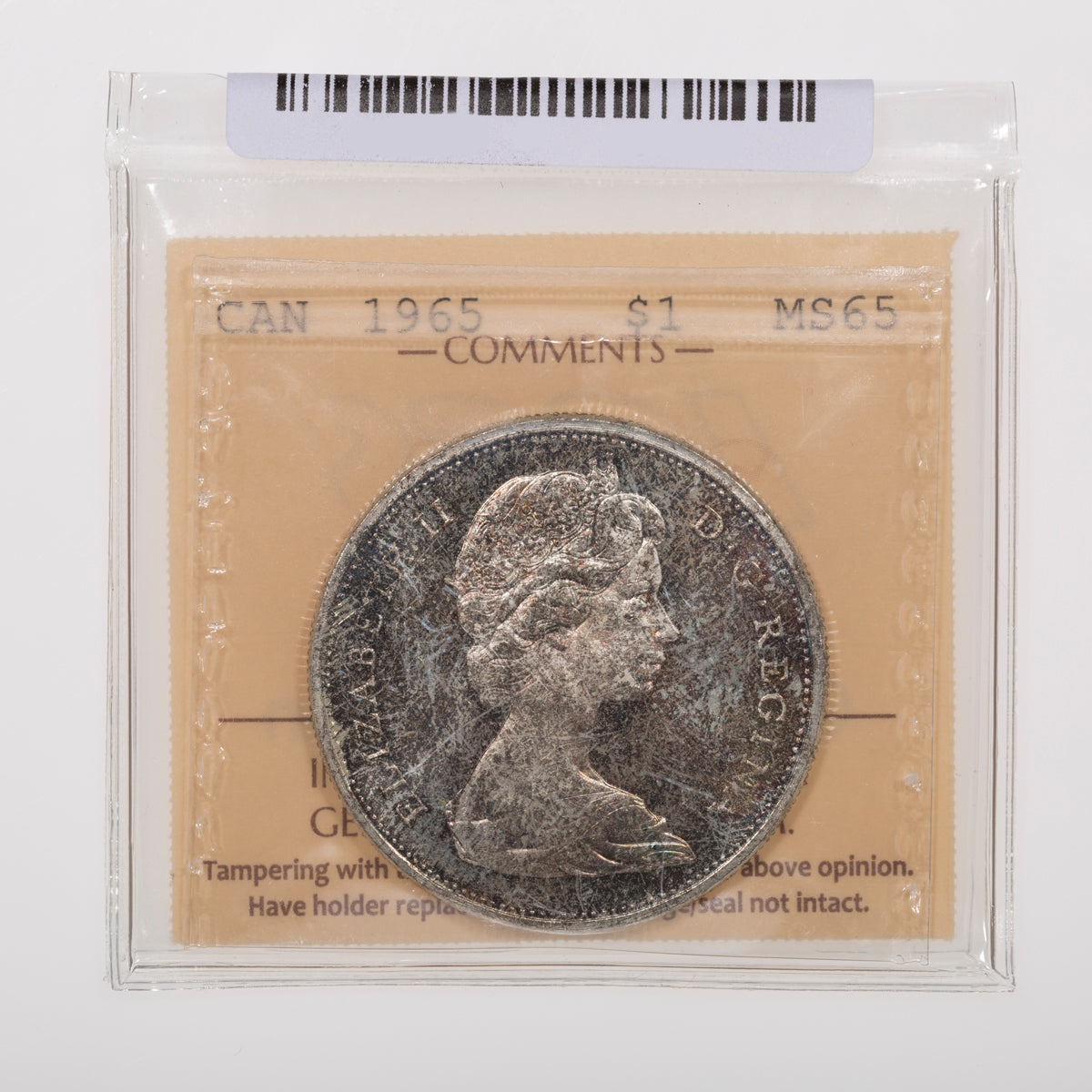 $1 1965 SB B5 ICCS MS-65
