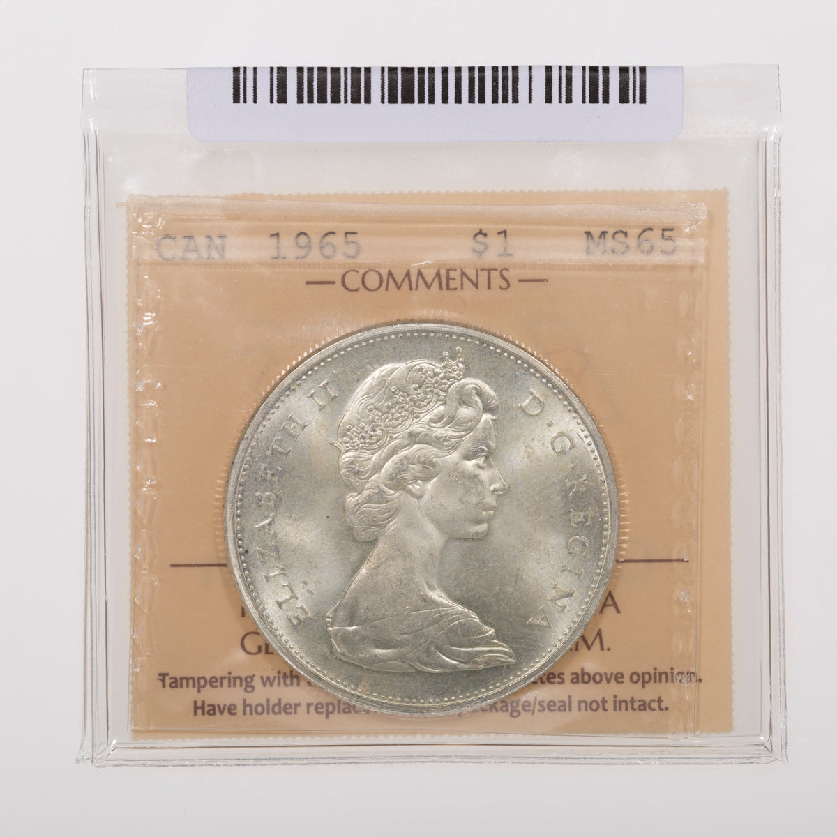 $1 1965 SB P5 ICCS MS-65