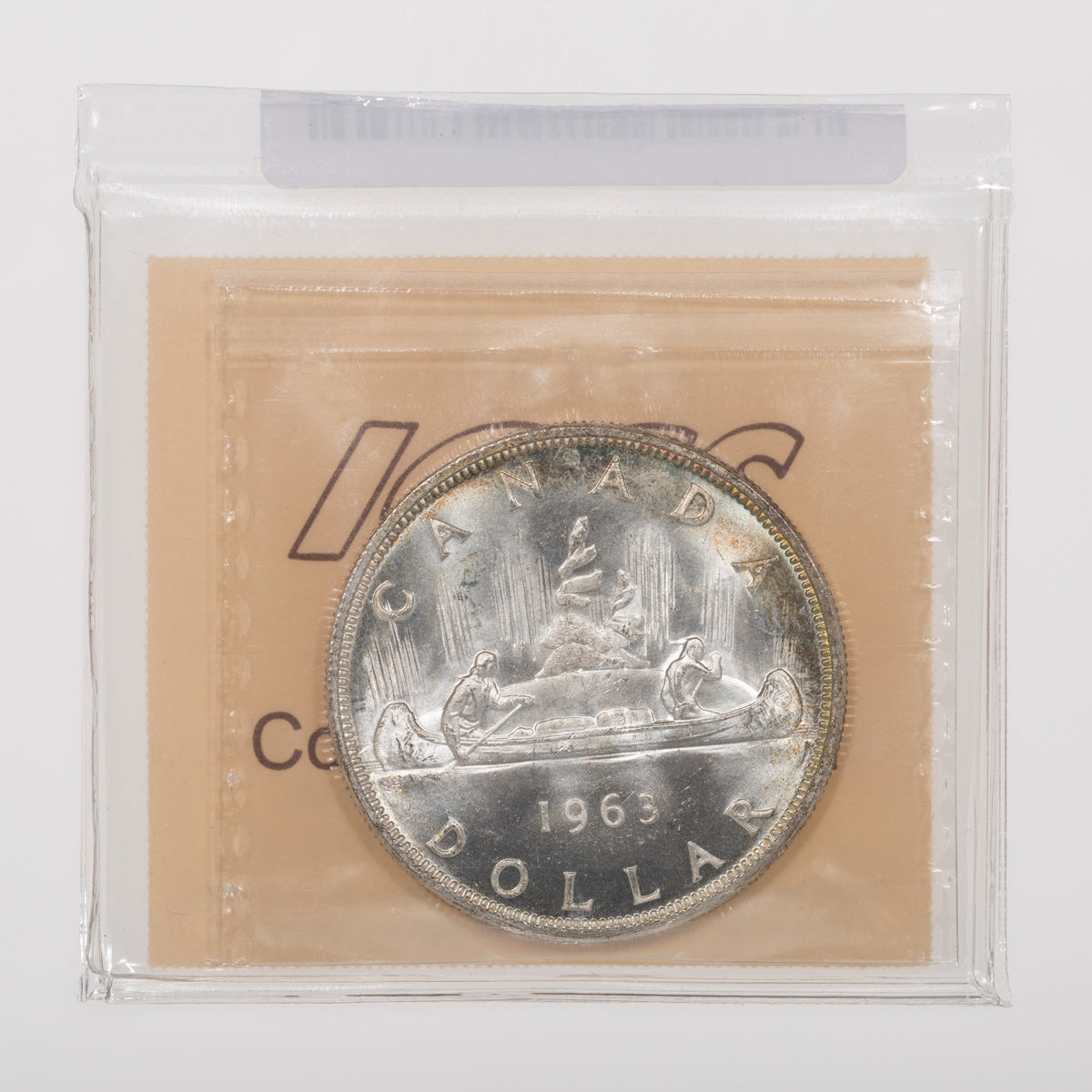 $1 1963 ICCS MS-65