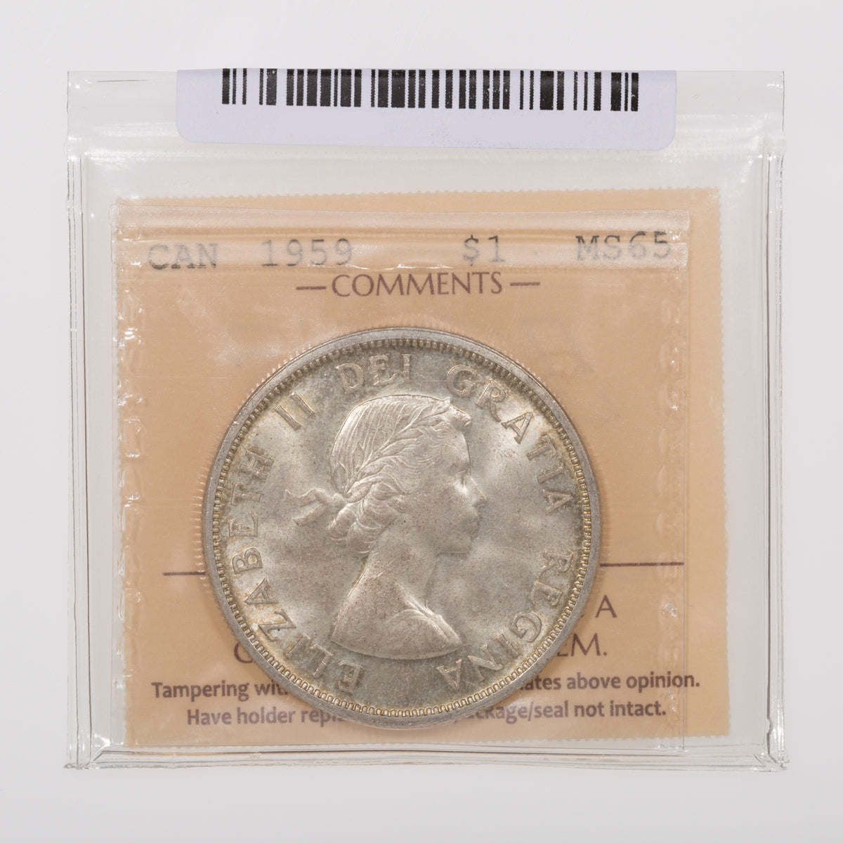 $1 1959 ICCS MS-65