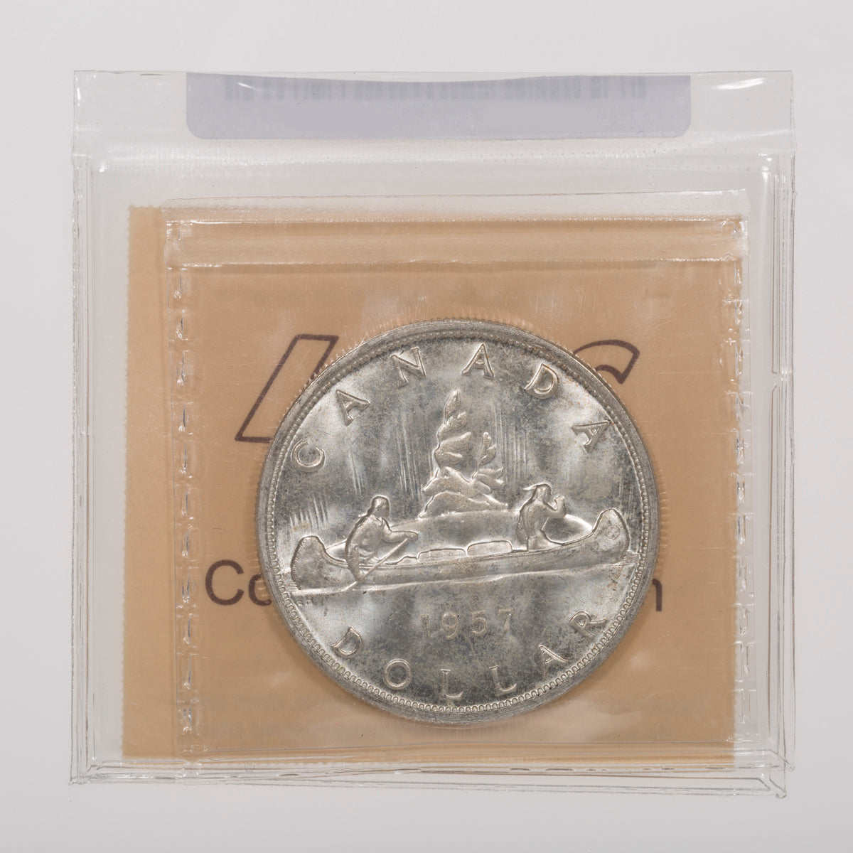 $1 1957 ICCS MS-64