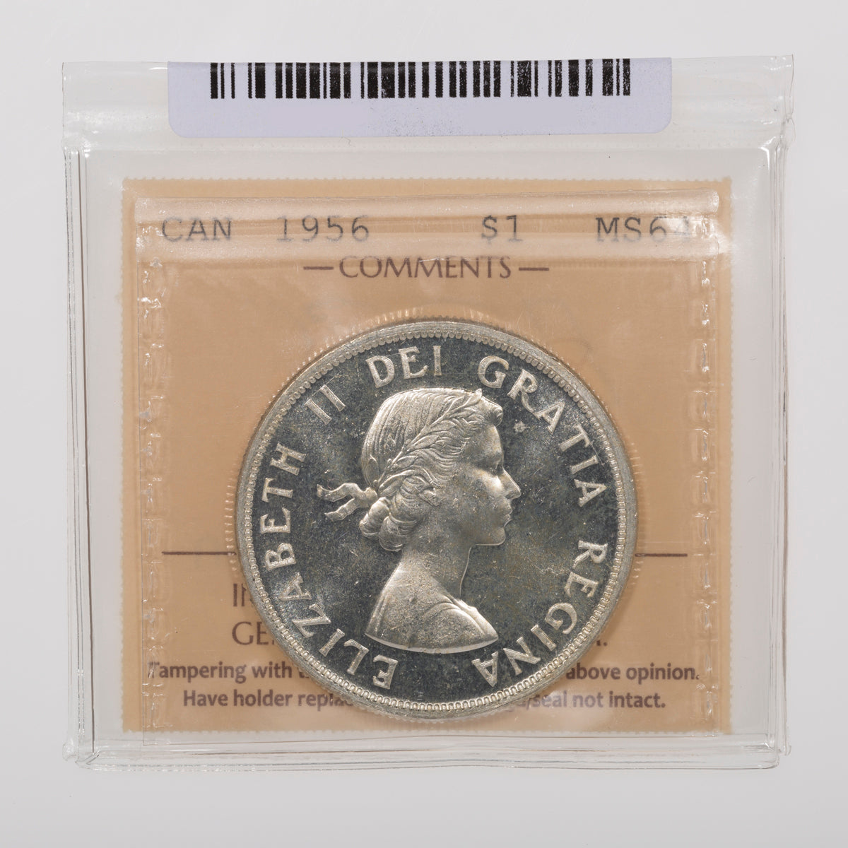 $1 1956 ICCS MS-64 Cameo