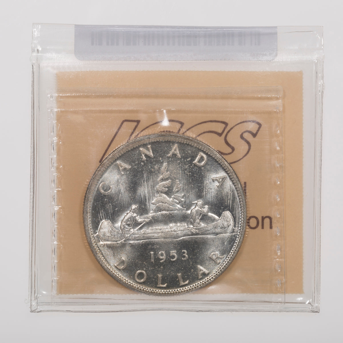 $1 1953 CH#1953 SF Obv-002 Die Crack ICCS MS-65