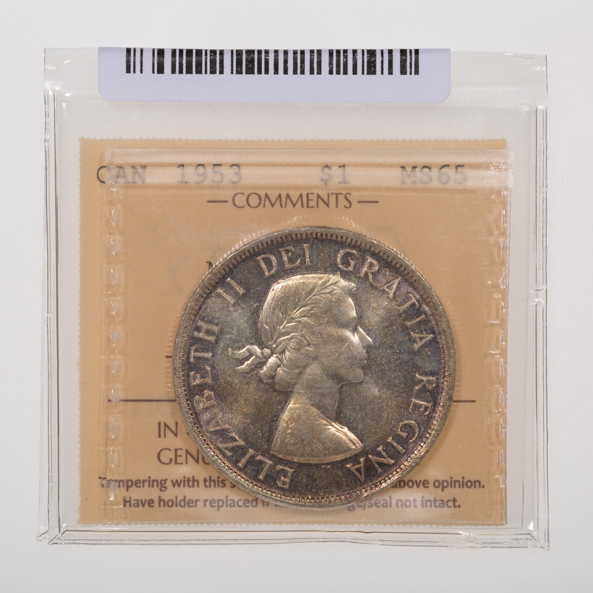 $1 1953 NSF 5/5 ICCS MS-65