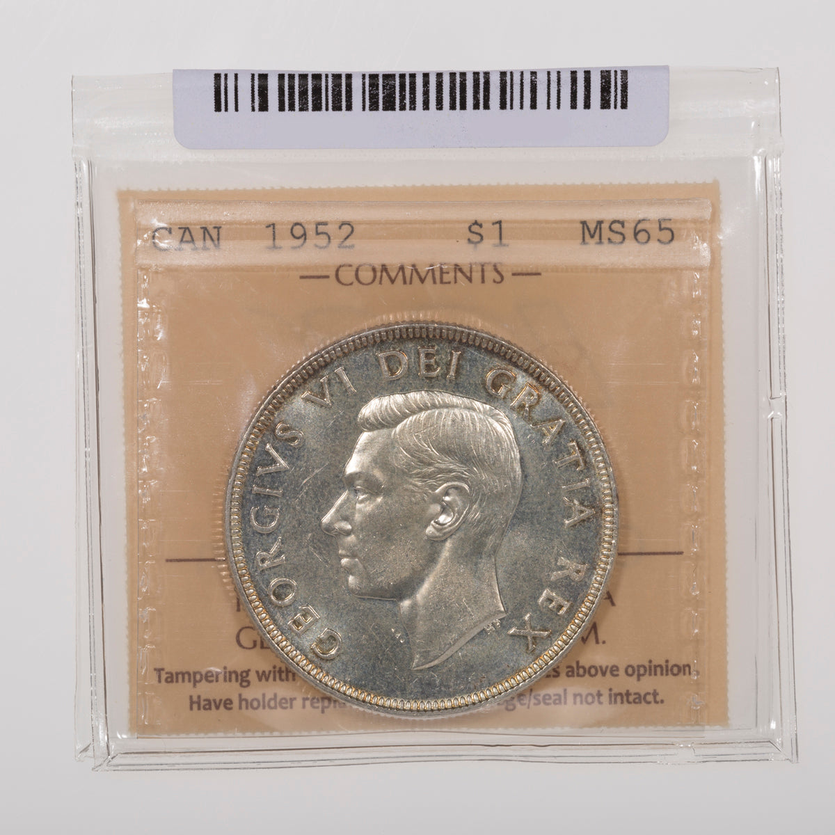 $1 1952 NWL ICCS MS-65