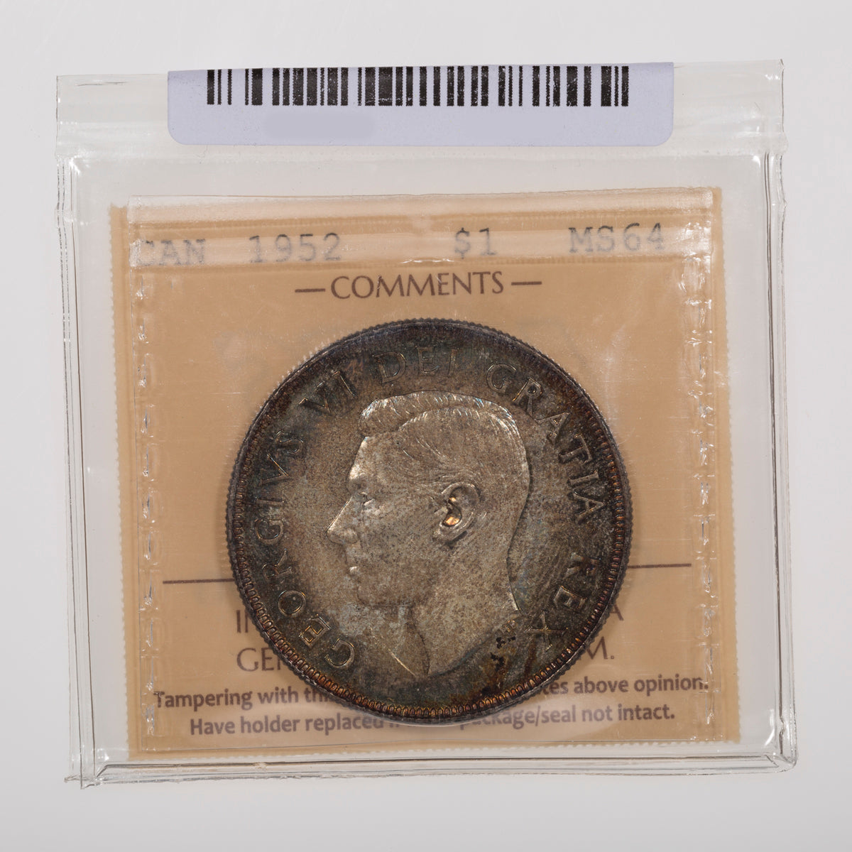 $1 1952 NWL ICCS MS-64