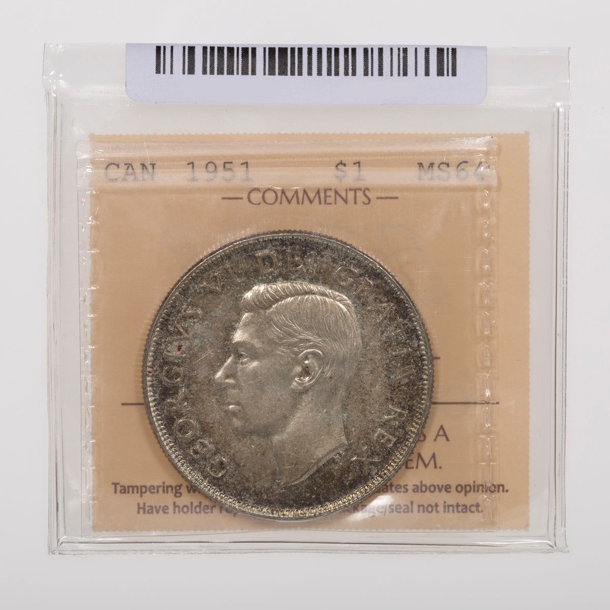 $1 1951 SWL ICCS MS-64