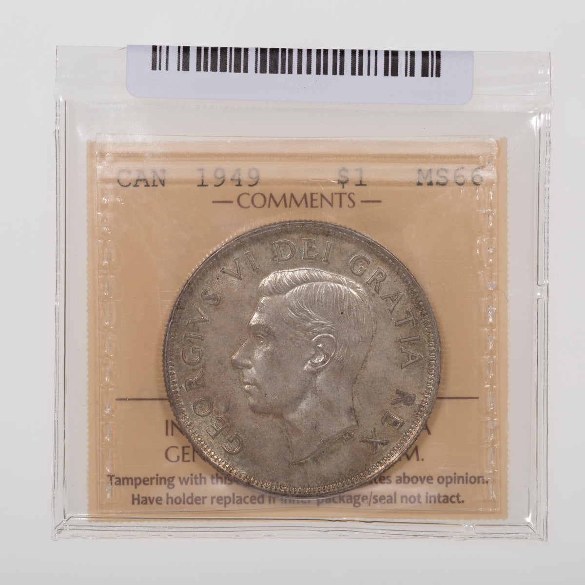 $1 1949 ICCS MS-66