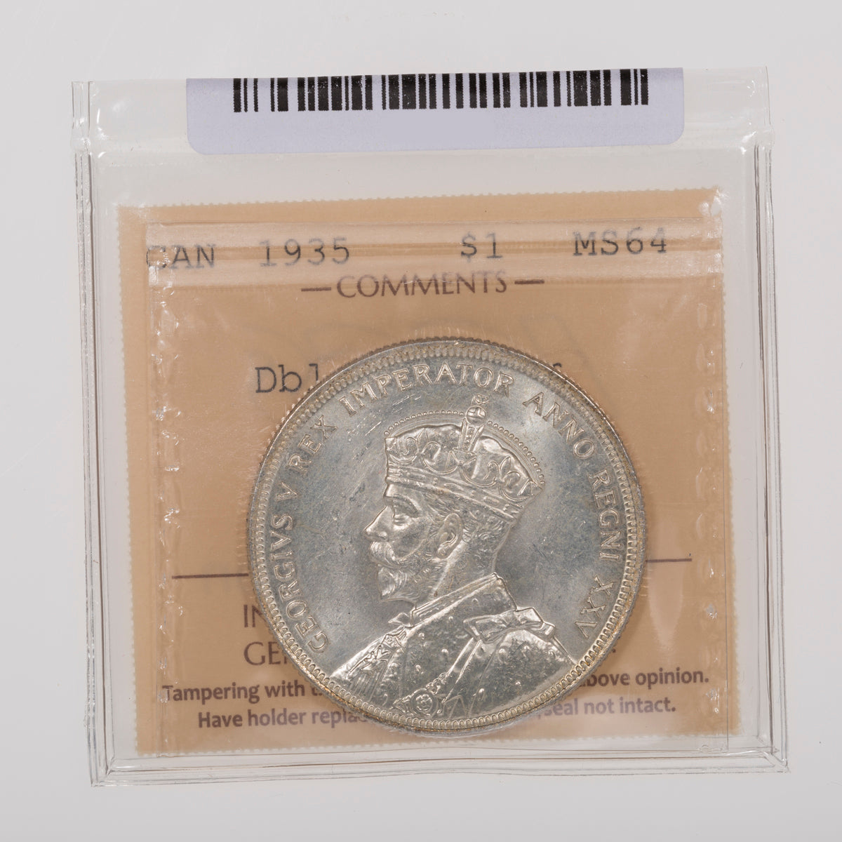 $1 1935 DBL Voyageur ICCS MS-64