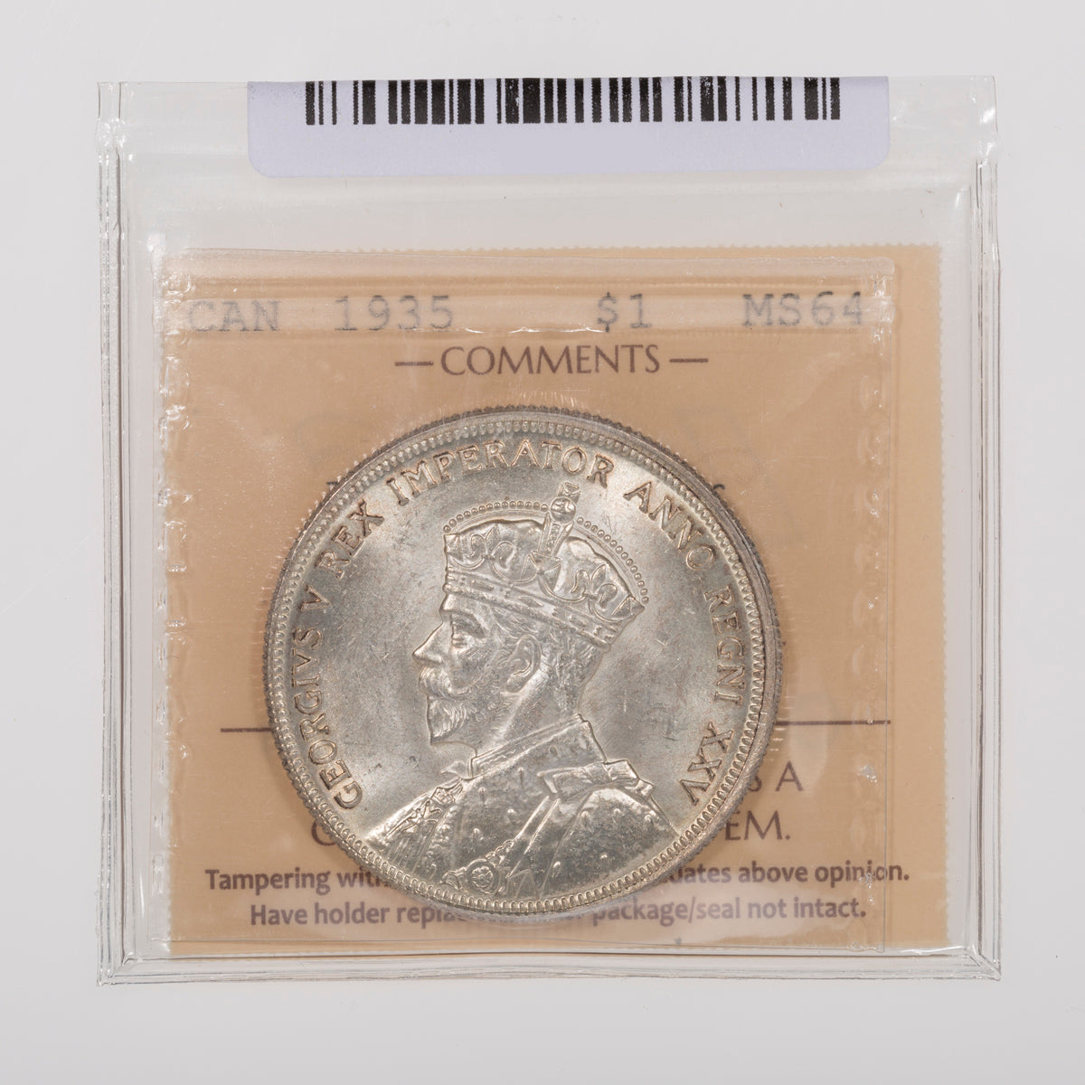 $1 1935 DBL Voyageur ICCS MS-64