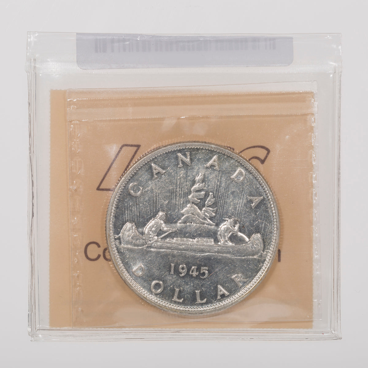 $1 1945 DBL 5  ICCS AU-50