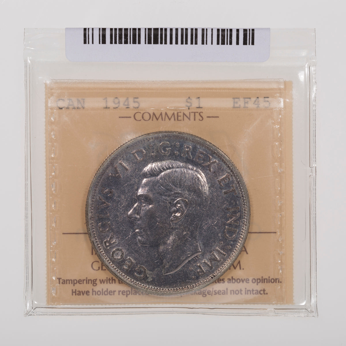 $1 1945 DBL 45 ICCS EF-45