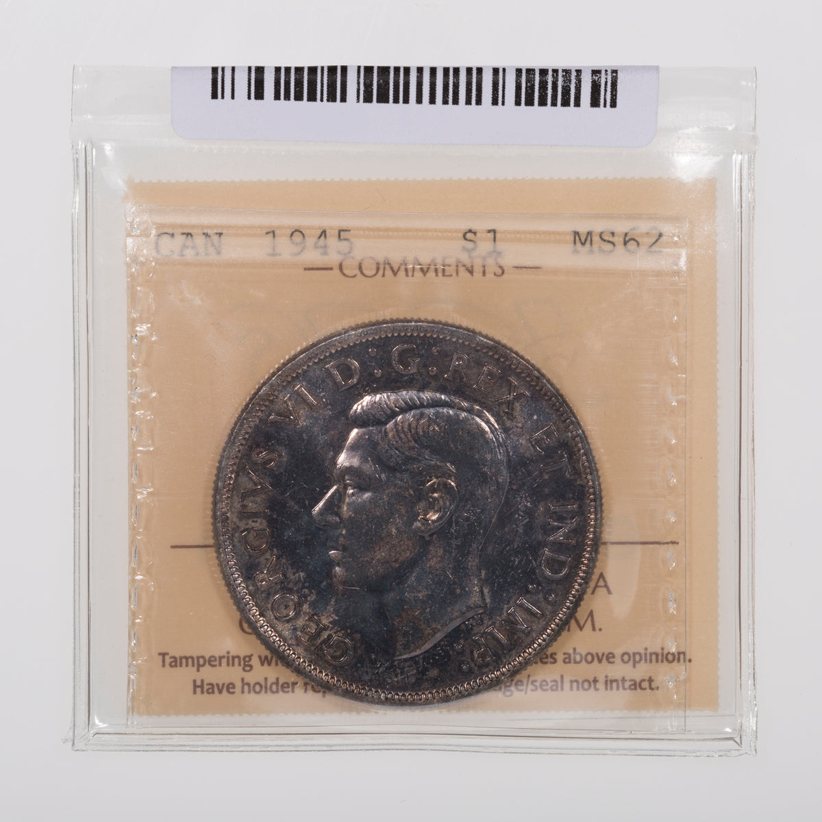 $1 1945 5/5 ICCS MS-62