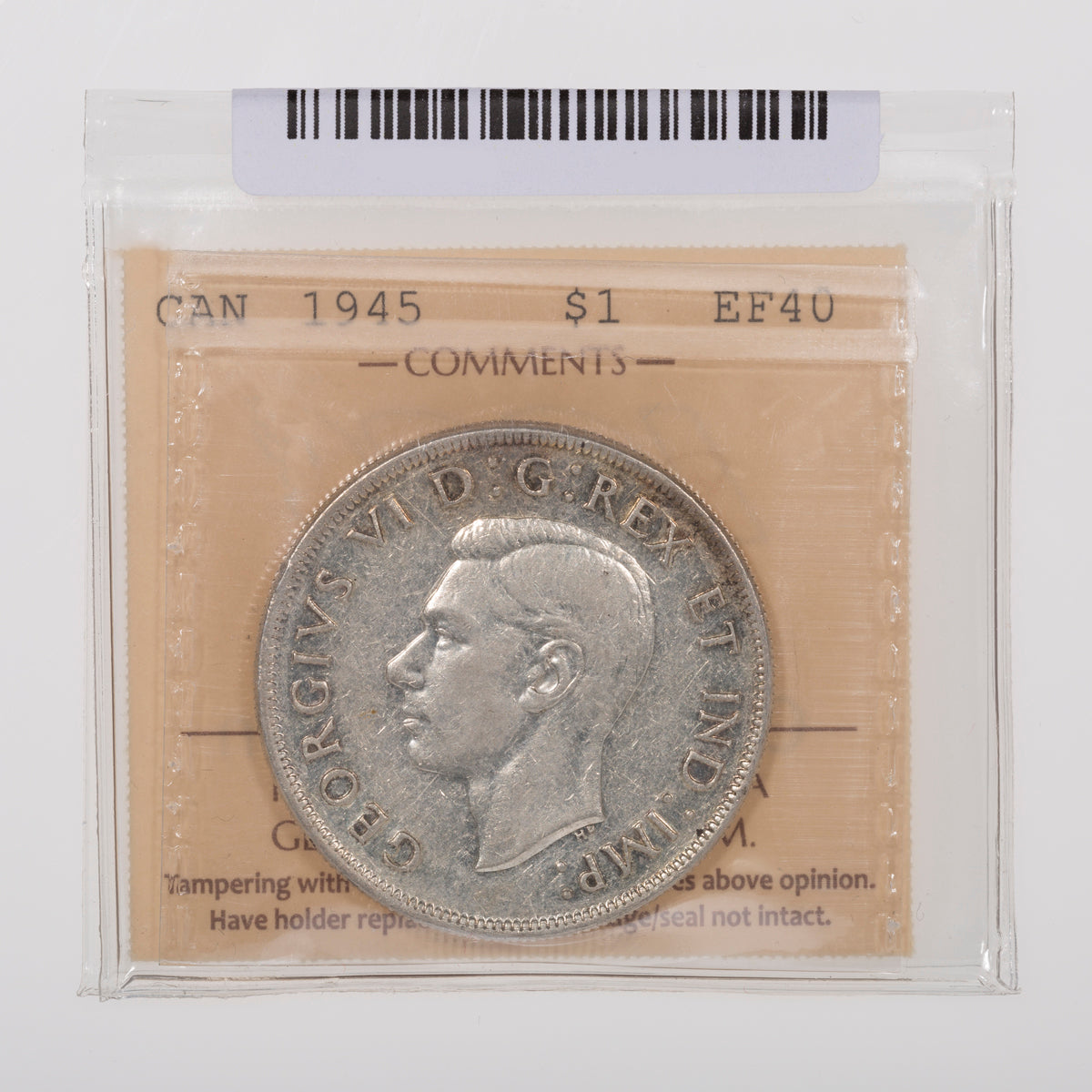 $1 1945 ICCS EF-40