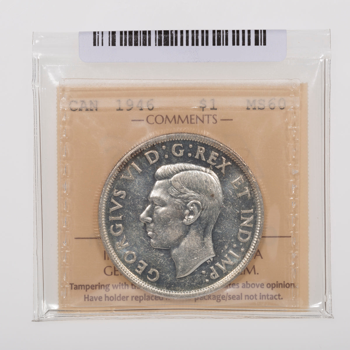 $1 1946 ICCS MS-60