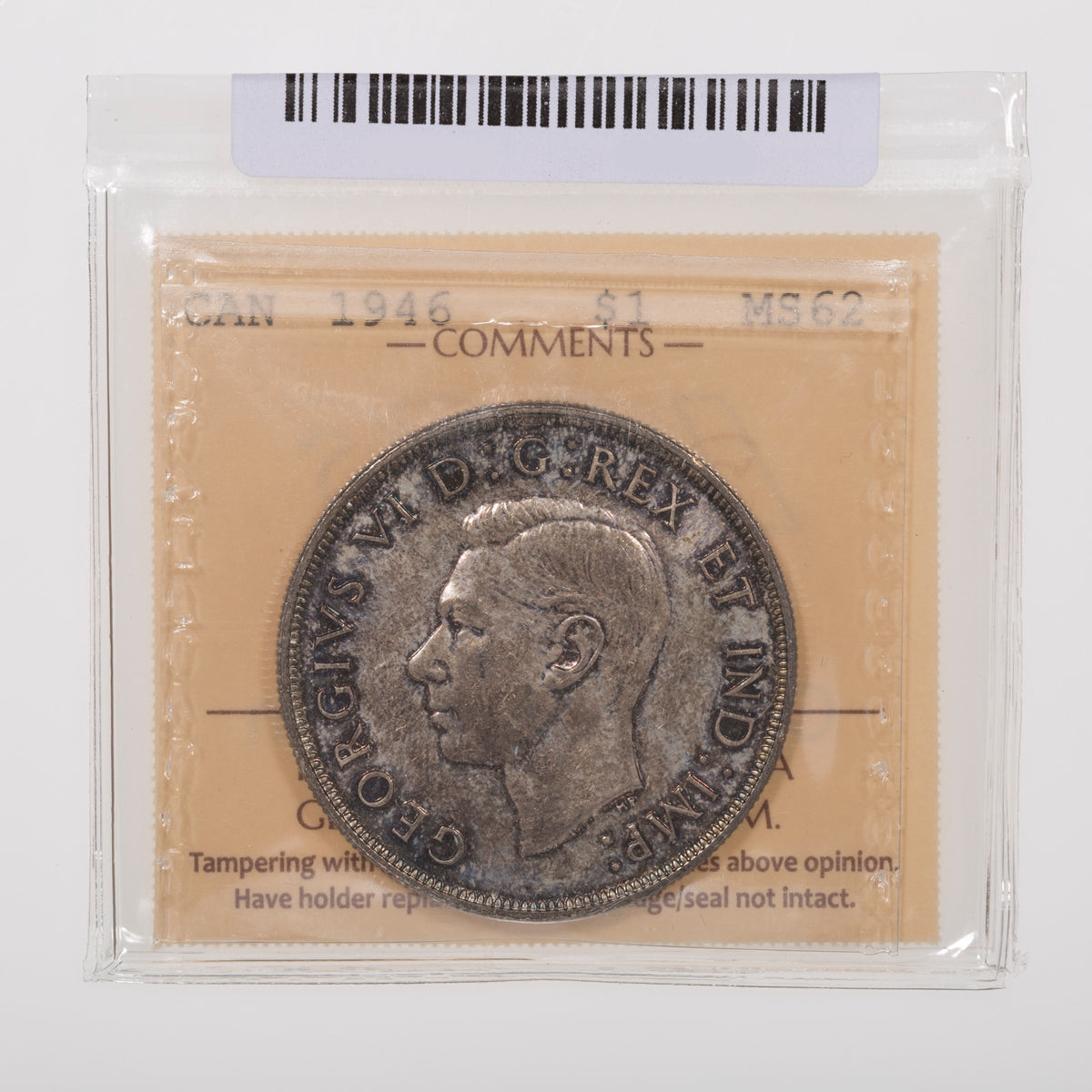 $1 1946 ICCS MS-62