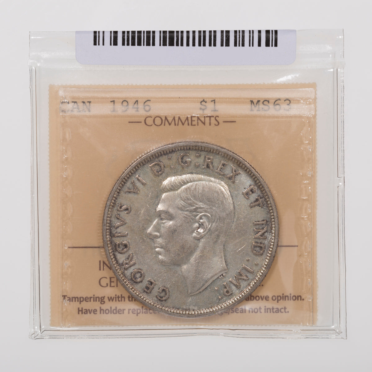$1 1946 ICCS MS-63