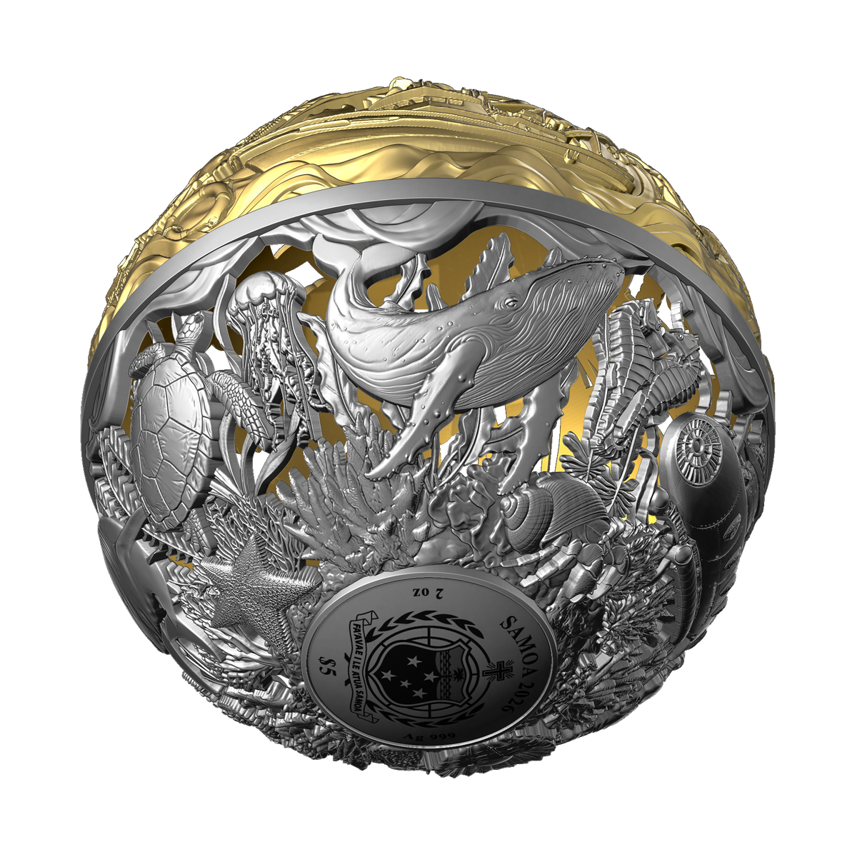 2026 $5 Sea & Surface - Pure Silver Coin