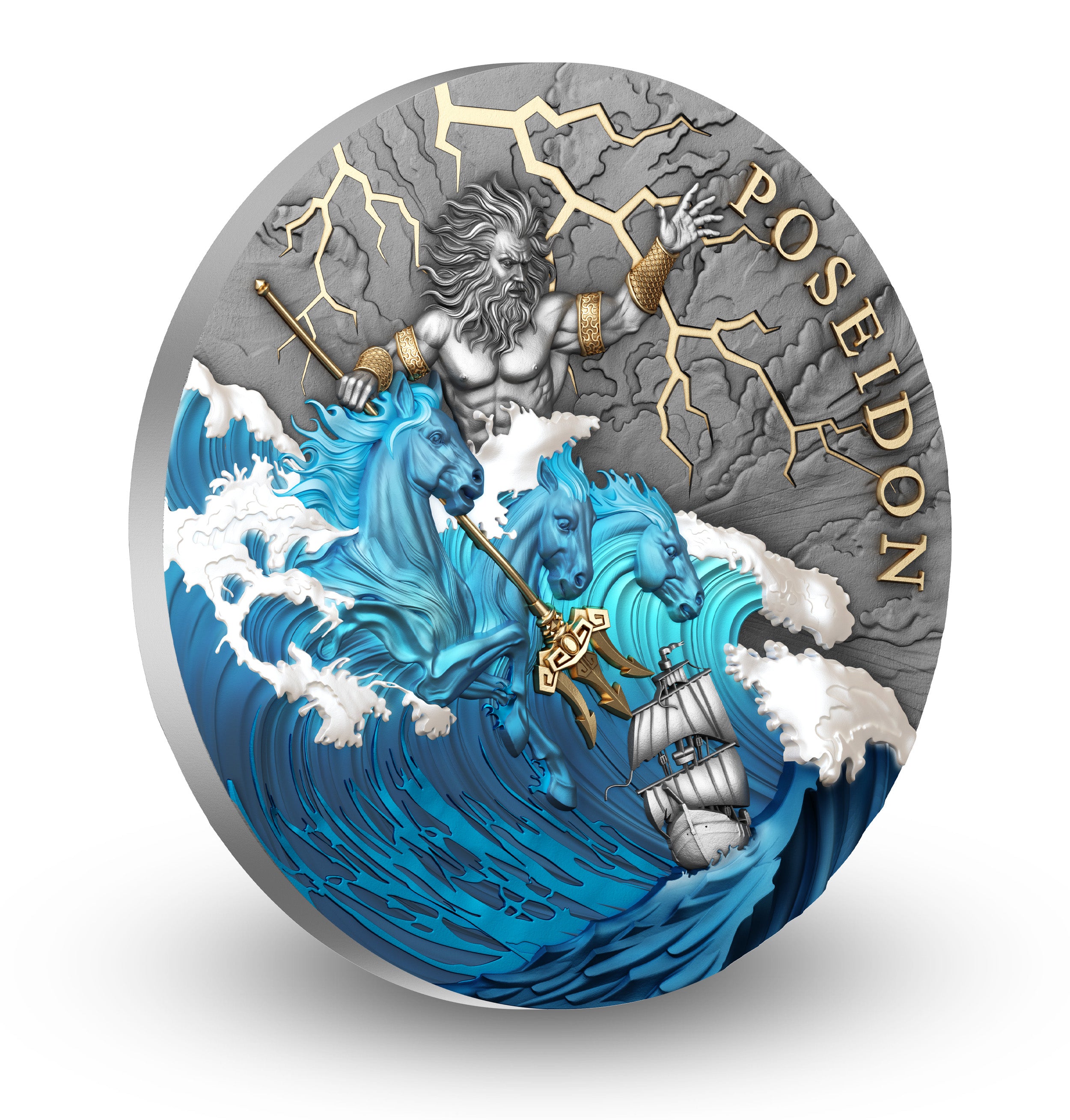 2026 $5 Poseidon - Pure Silver Coin