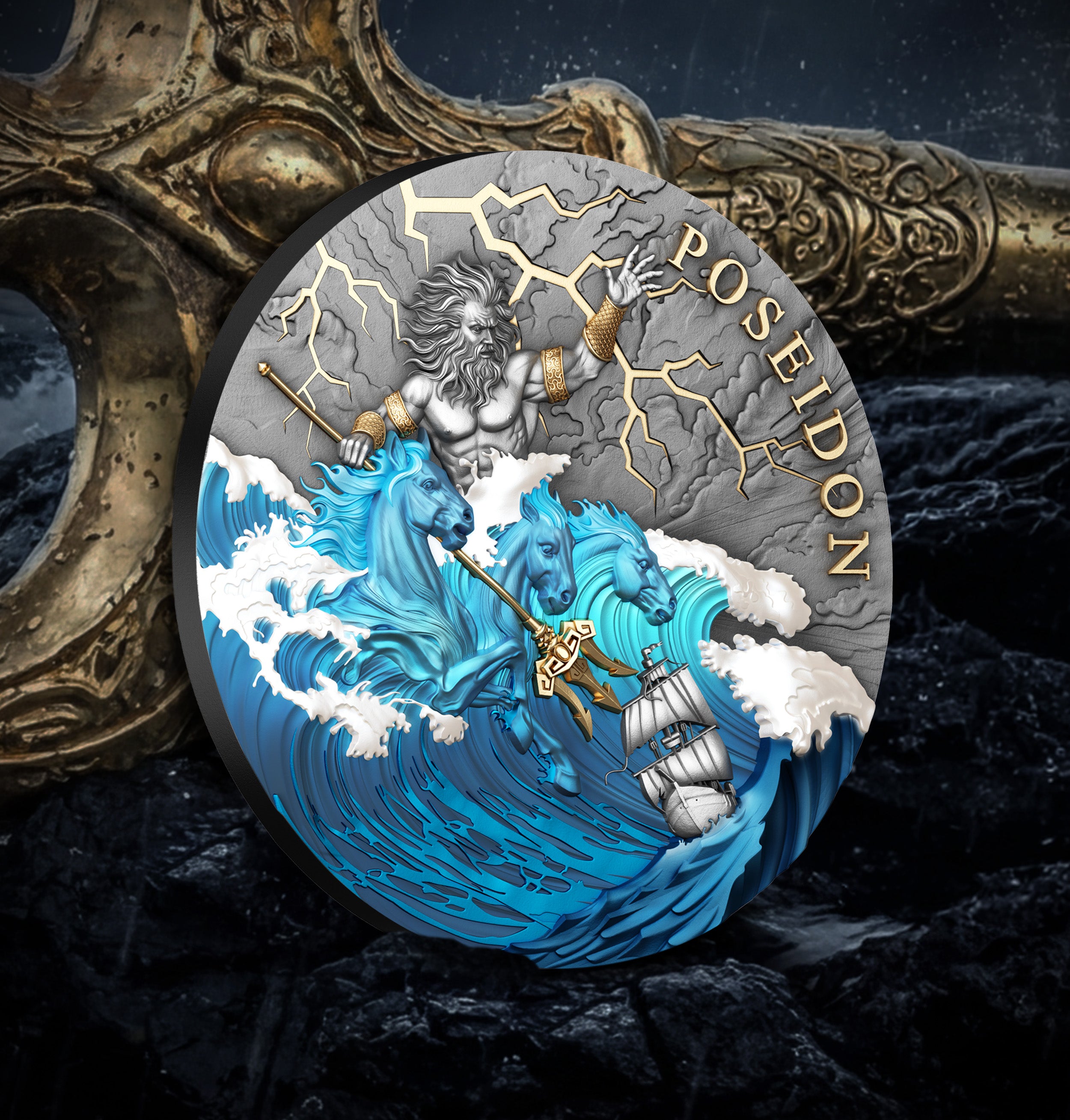 2026 $5 Poseidon - Pure Silver Coin