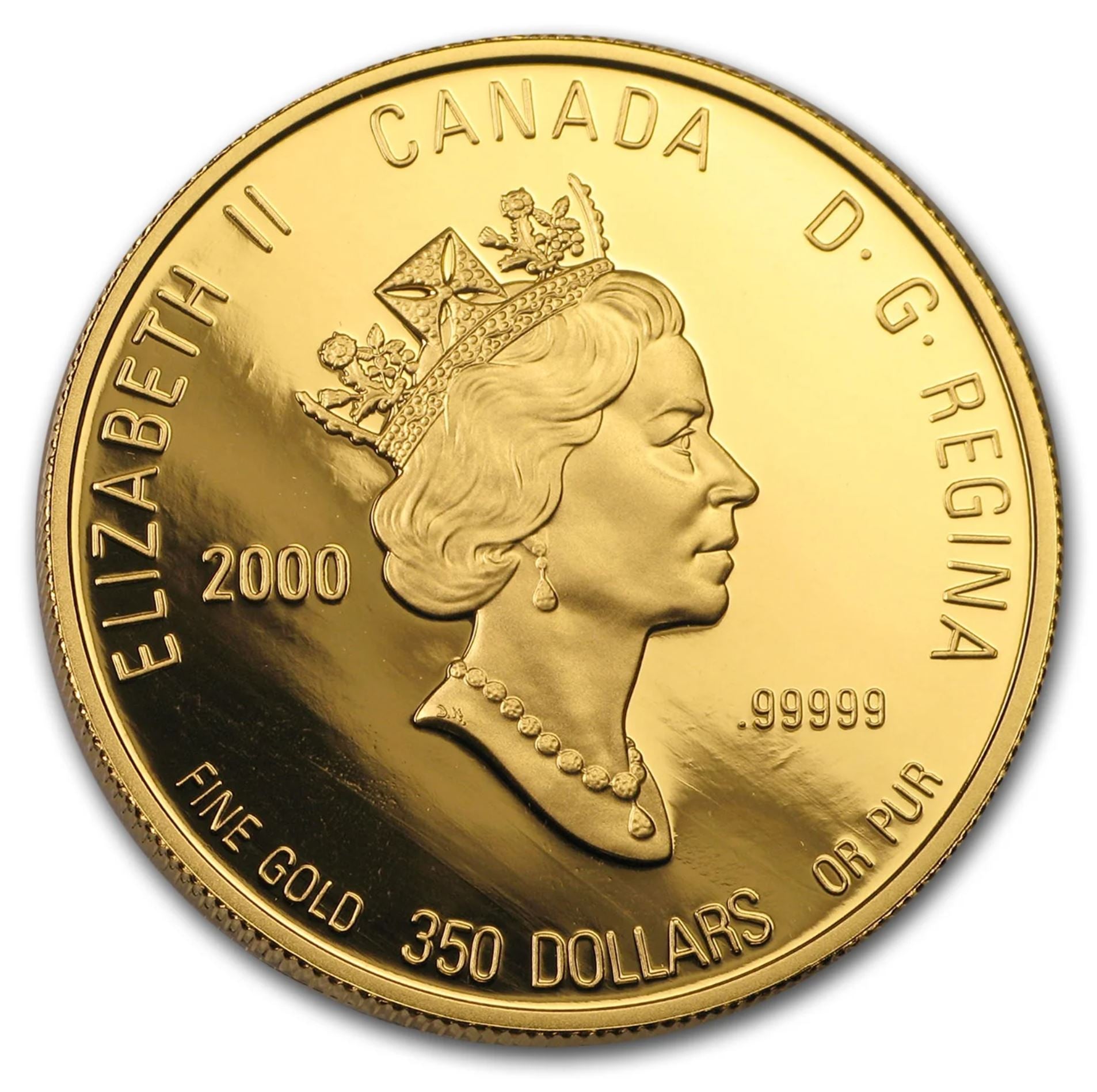 2000 $350 Provincial Floral Emblems: Pacific Dogwood (British Columbia) - Pure Gold Coin