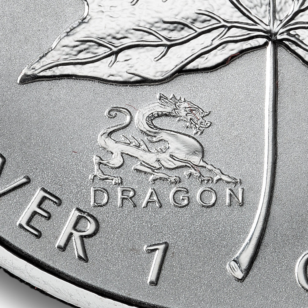 2000 $5 Silver Maple Leaf: Dragon Privy - Silver Coin