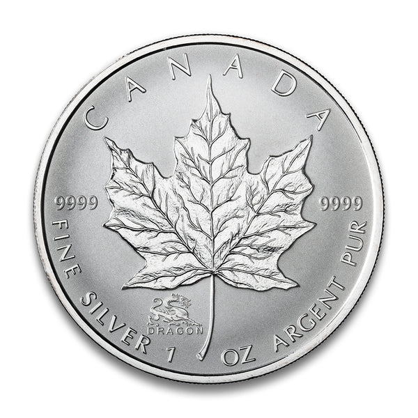 2000 $5 Silver Maple Leaf: Dragon Privy - Silver Coin