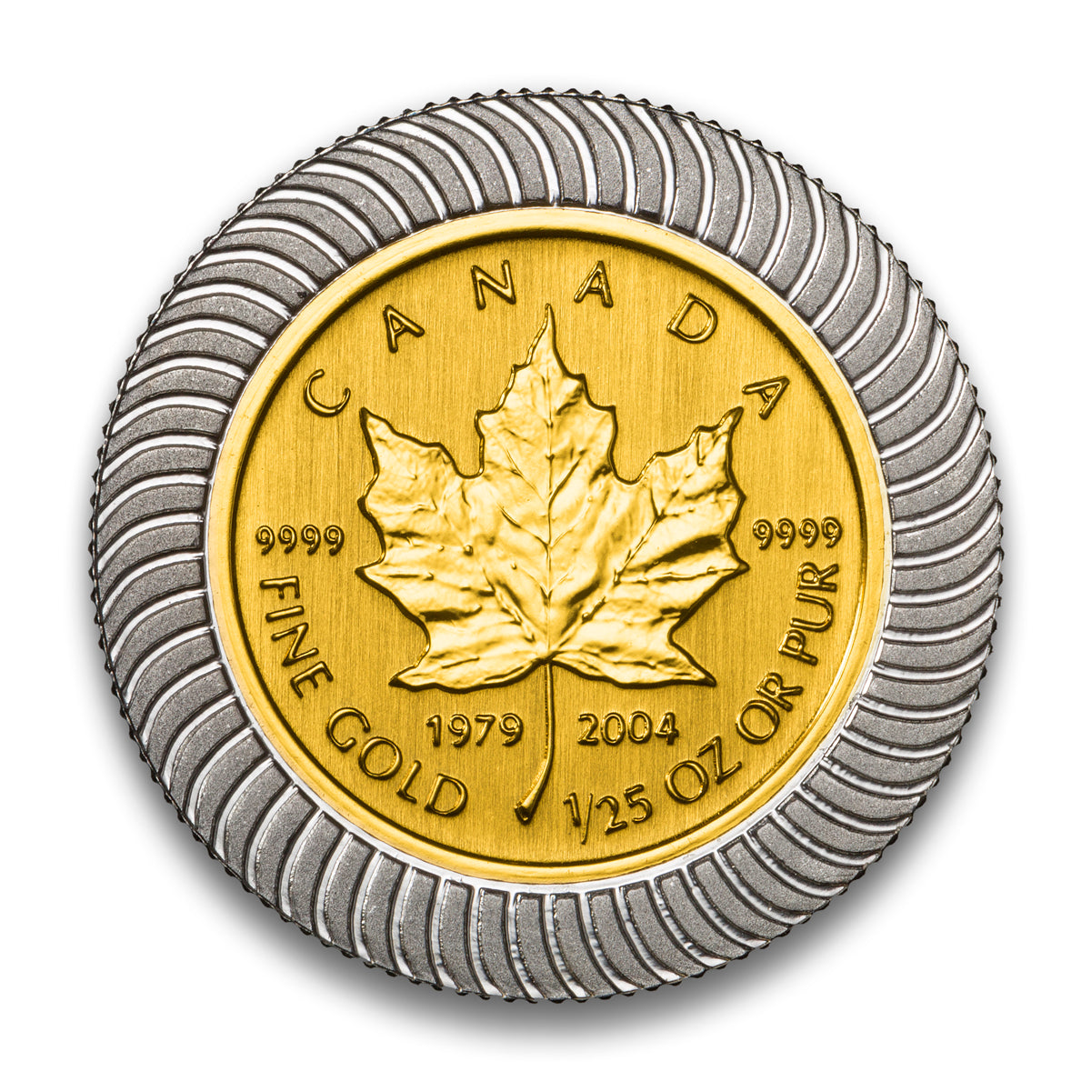 2004 25th Anniversary Gold Maple Leaf - Bi-Metalic 6 Coin Set