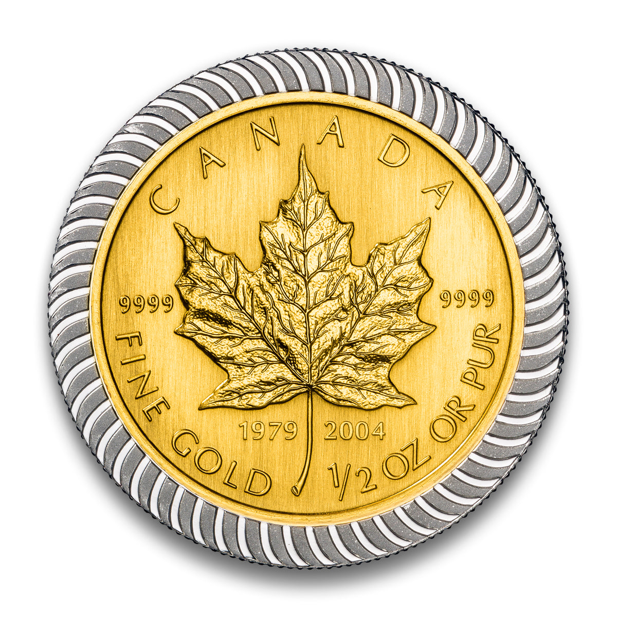 2004 25th Anniversary Gold Maple Leaf - Bi-Metalic 6 Coin Set