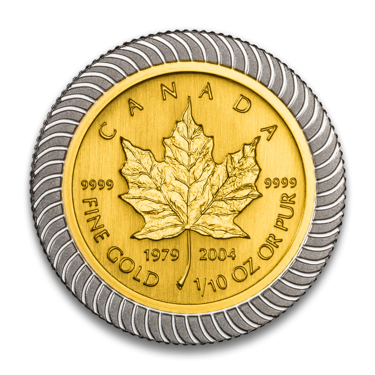 2004 25th Anniversary Gold Maple Leaf - Bi-Metalic 6 Coin Set