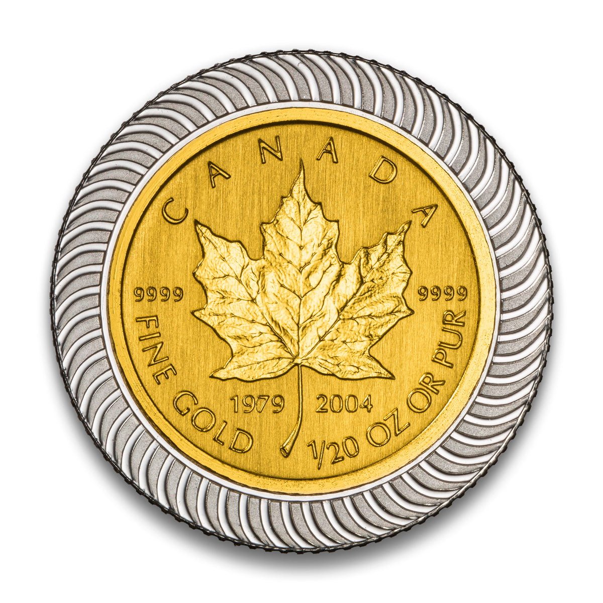 2004 25th Anniversary Gold Maple Leaf - Bi-Metalic 6 Coin Set