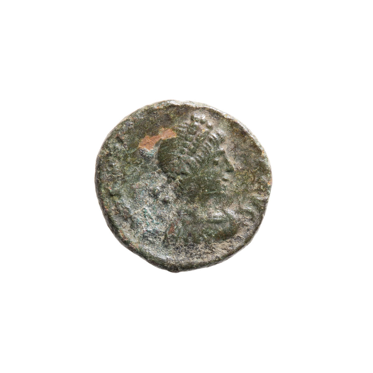 Roman Empire AE4 Valentinian III 455 AD F-12