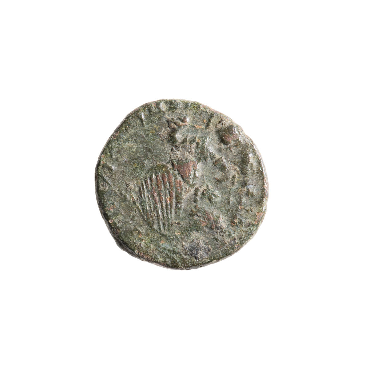 Roman Empire AE4 Valentinian III 455 AD F-12