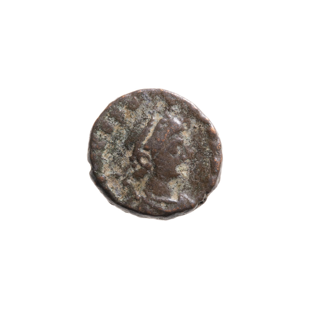 Roman Empire AE4 Theodosius II 450 AD F-12