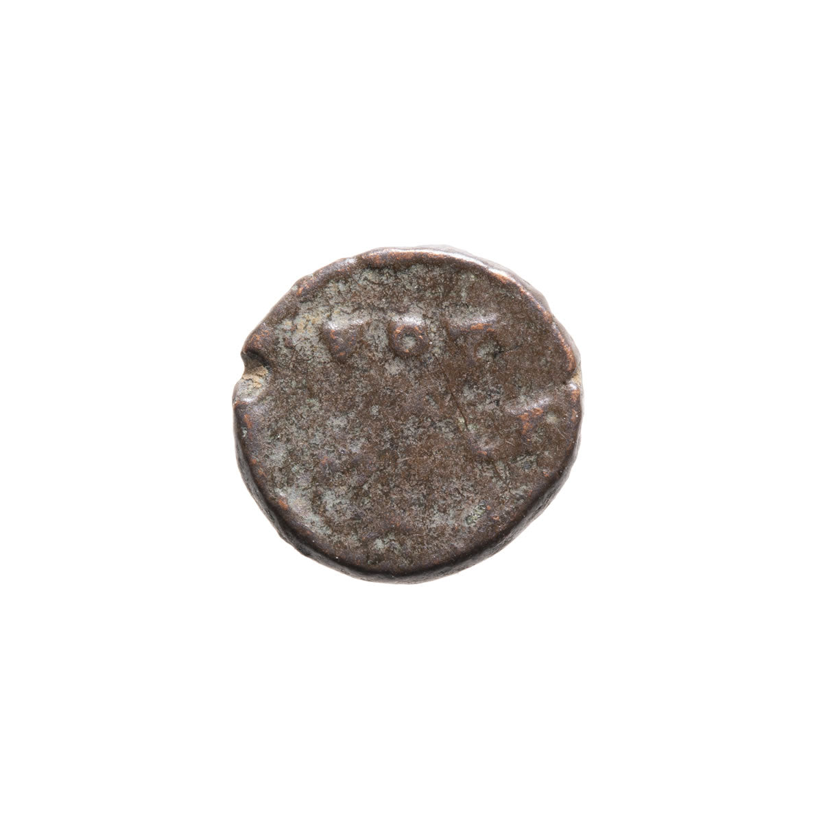 Roman Empire AE4 Theodosius II 450 AD F-12