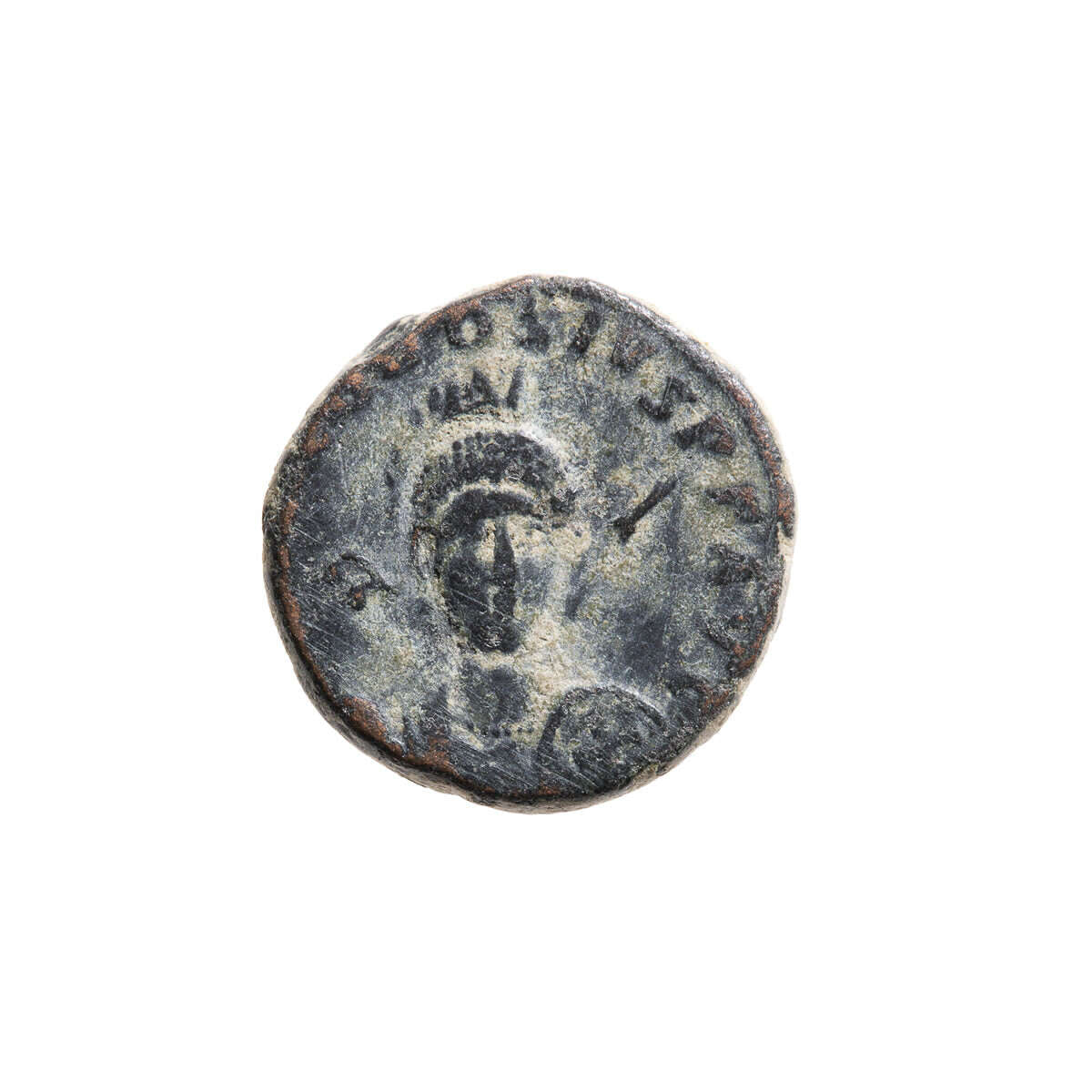 Roman Empire AE3 Theodosius II 450 AD F-15