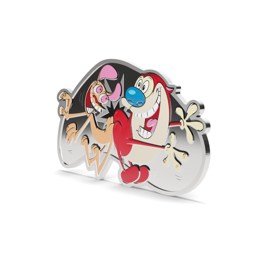 2025 $2 Nicktoons Ren & Stimpy: Butt Bump - Pure Silver Coin