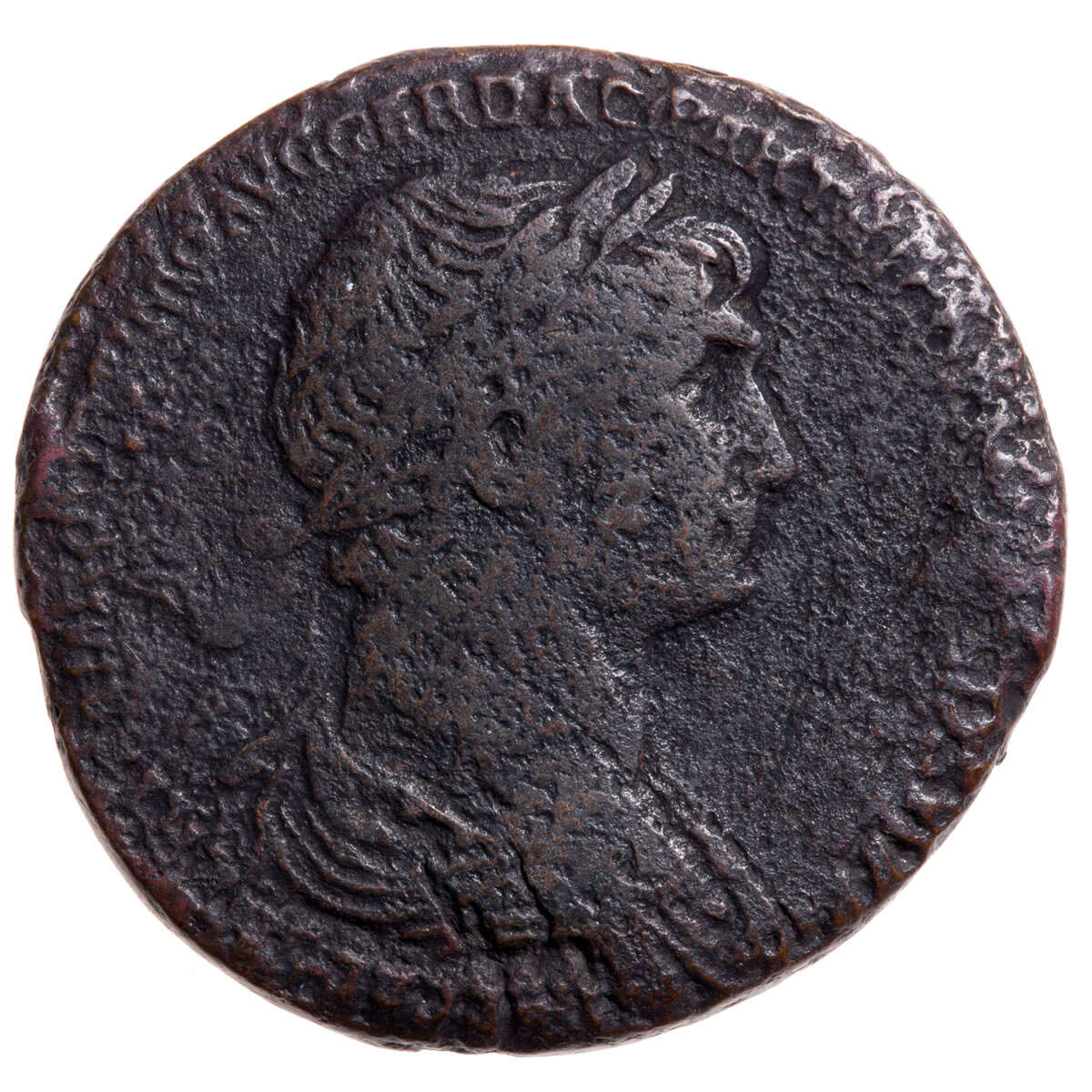 Roman Sesterius Trajan 117 AD