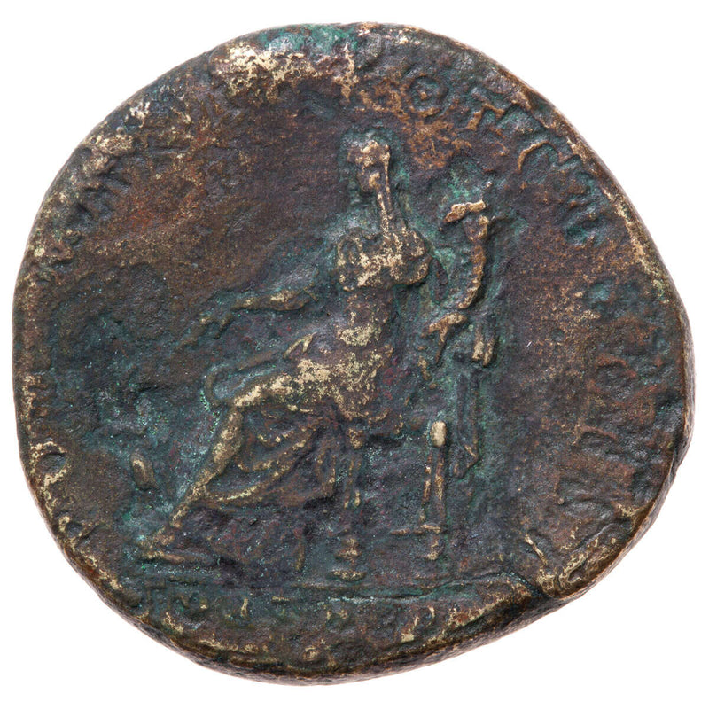 Roman Sesterius Hadrian 138 AD