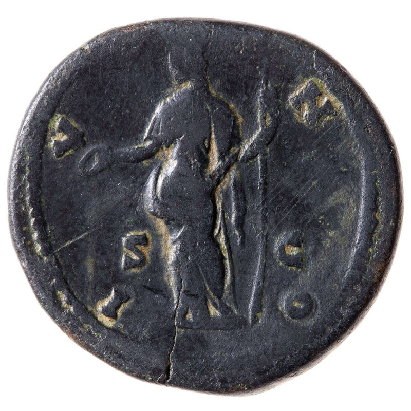 Roman Sestertius Faustina I 141 AD