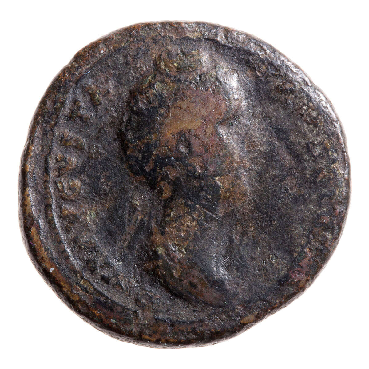 Roman Sestertius Faustina I 141 AD