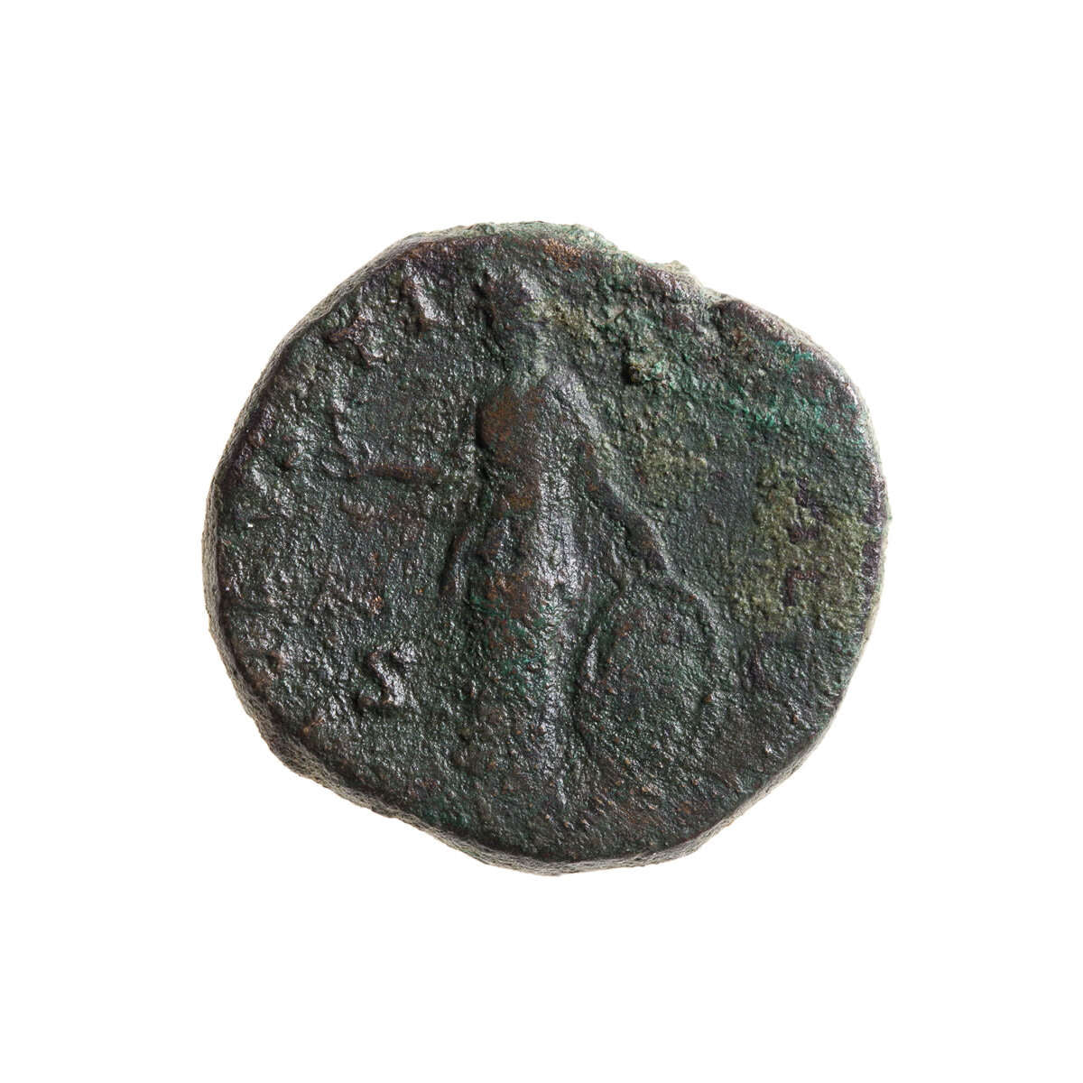 Roman  Sestertius Faustina II 175 AD