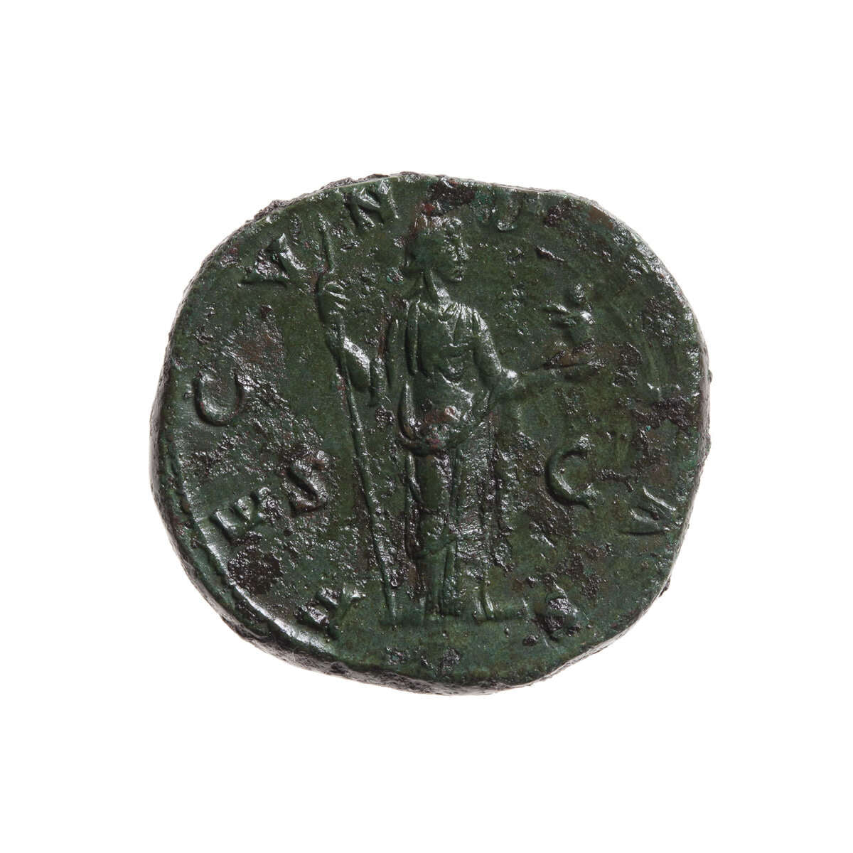 Roman  Sestertius Faustina II 175 AD