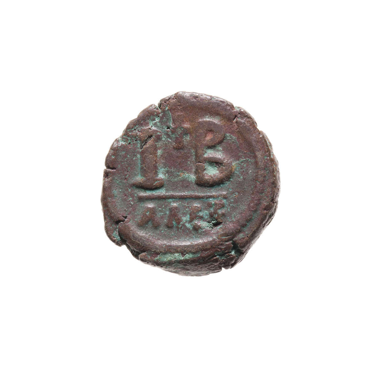 Byzantine Empire Nummi Justinianus I 565 AD