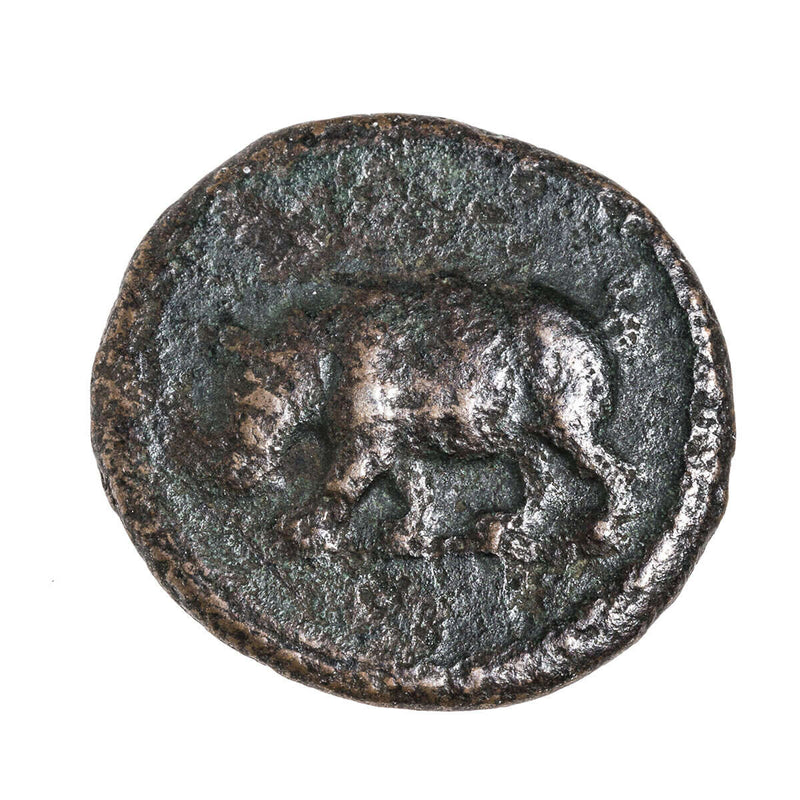 Ancient Rome Quadrans Domitian 81 AD F-15