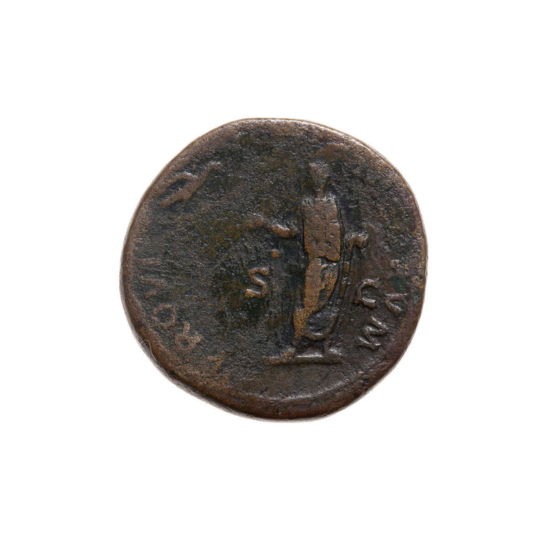 Roman Bronze Dupondius Hadrian 138 AD