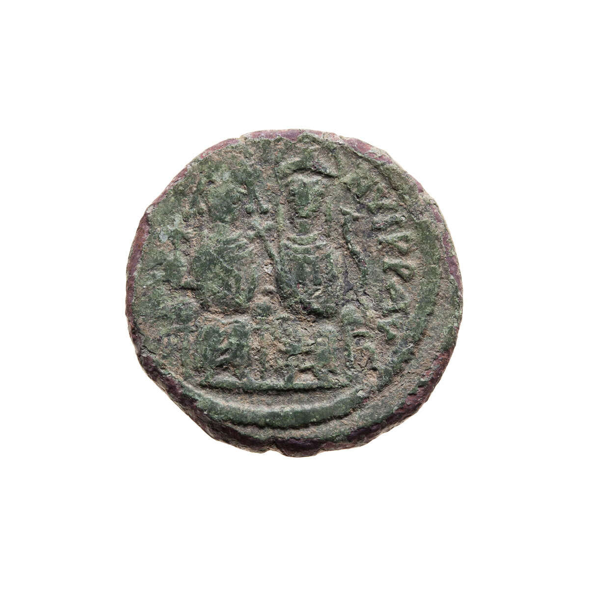 Byzantine Empire Follis Justin II & Sophia 578 AD