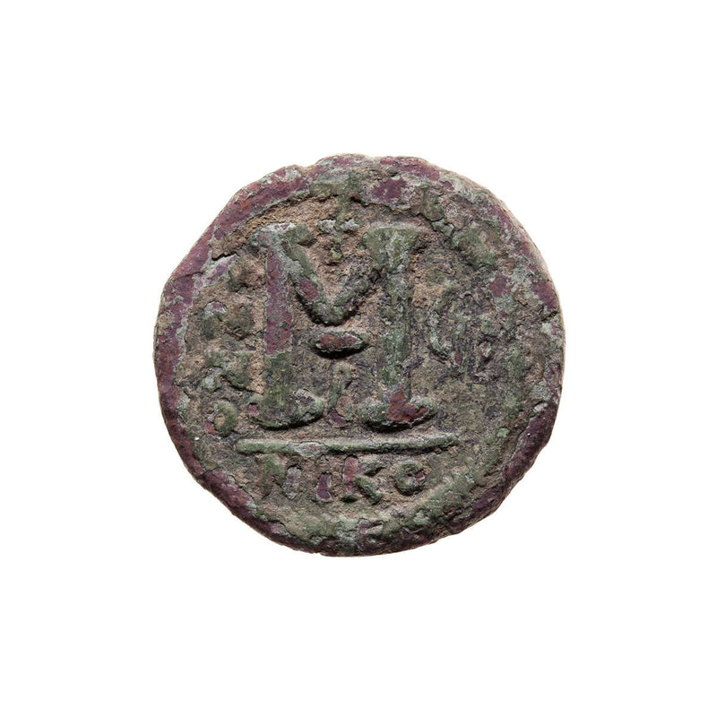 Byzantine Empire Follis Justin II & Sophia 578 AD