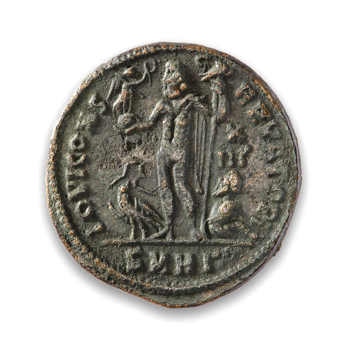 Ancient Rome AE3 Crispus 326 AD AU-58