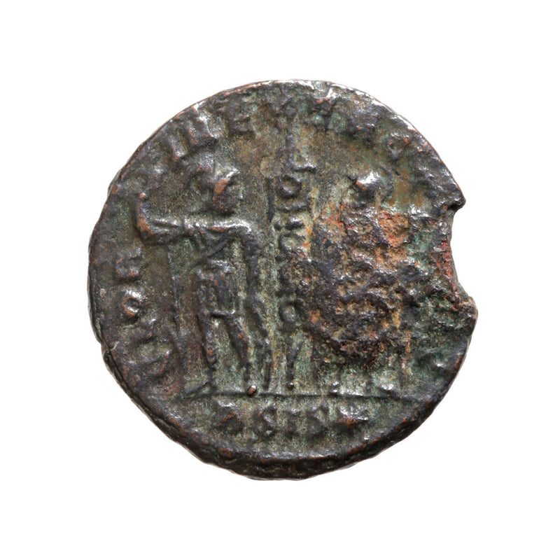 Ancient Rome Follis Delmatius 337 AD SIS VG-8